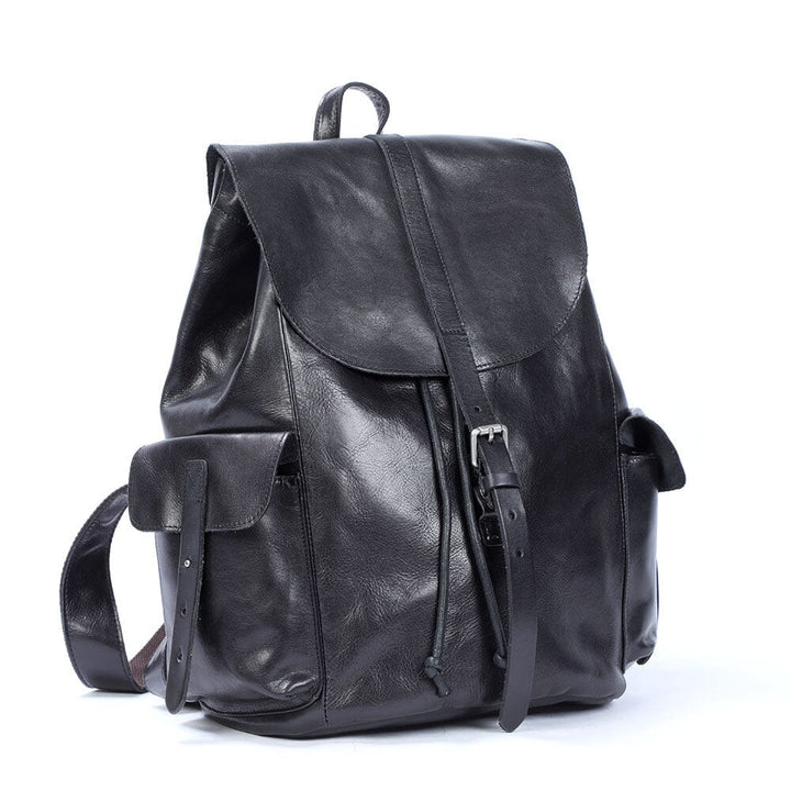 Bodo | Small Black Leather Backpack (BUY 1 GET 1 FREE)