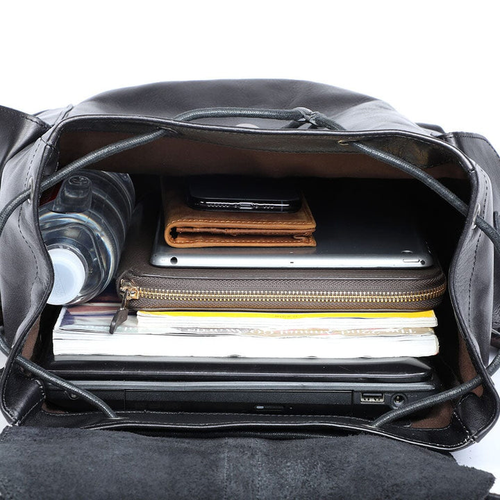 Bodo | Small Black Leather Backpack (BUY 1 GET 1 FREE)