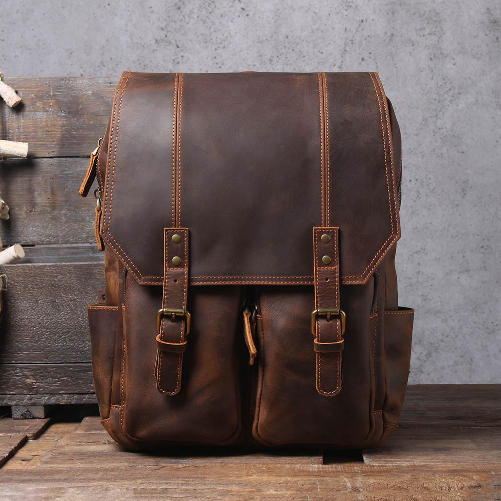 Biefeld | Brown Leather Backpack