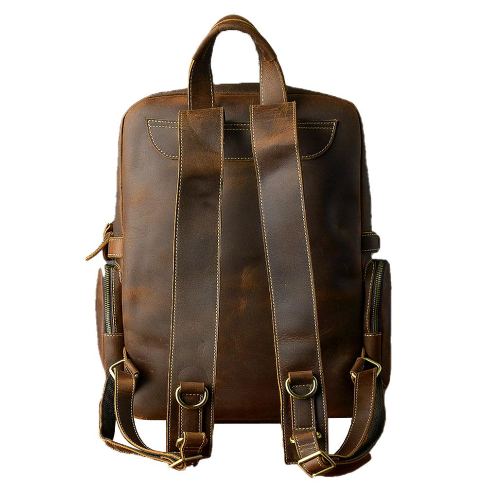 Basel | Brown Leather Backpack