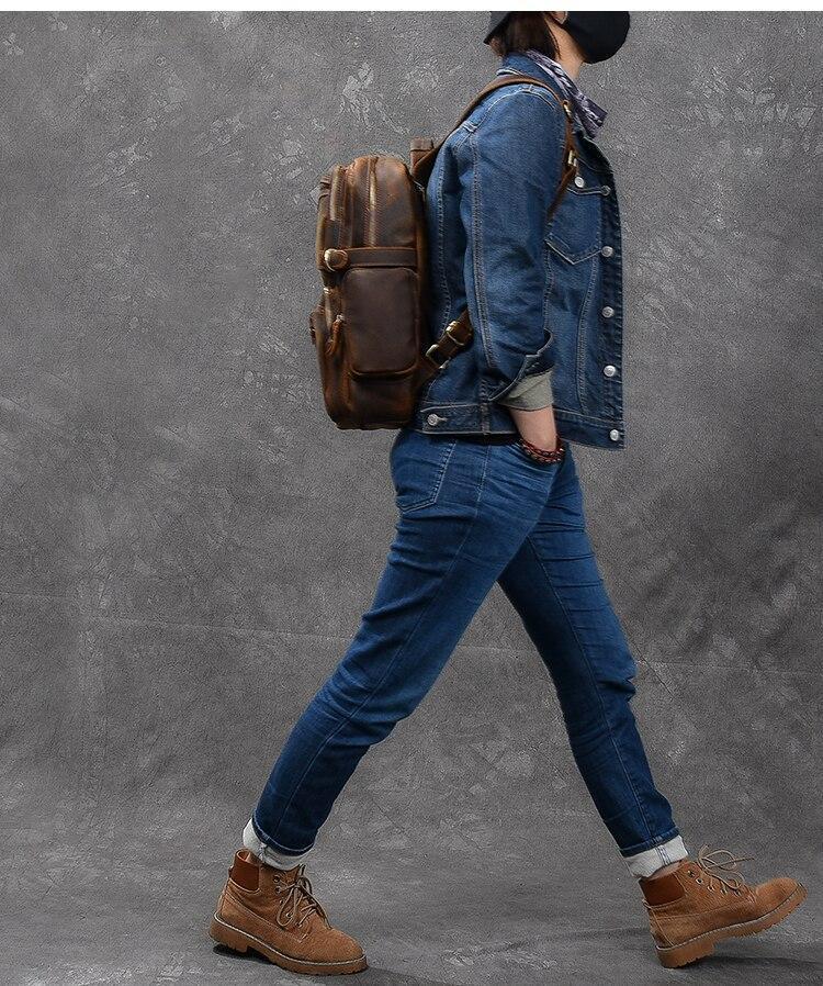Basel | Brown Leather Backpack