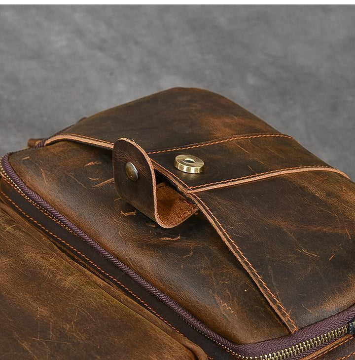 Basel | Brown Leather Backpack (BUY 1 GET 1 FREE)