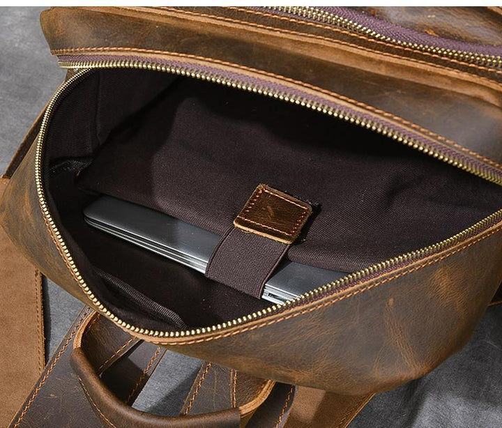 Basel | Brown Leather Backpack (BUY 1 GET 1 FREE)
