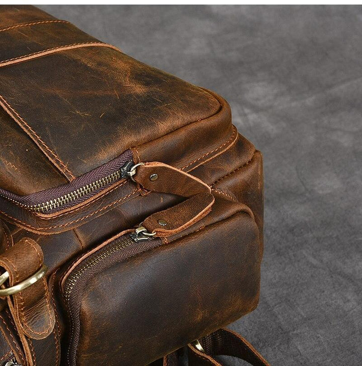 Basel | Brown Leather Backpack (BUY 1 GET 1 FREE)