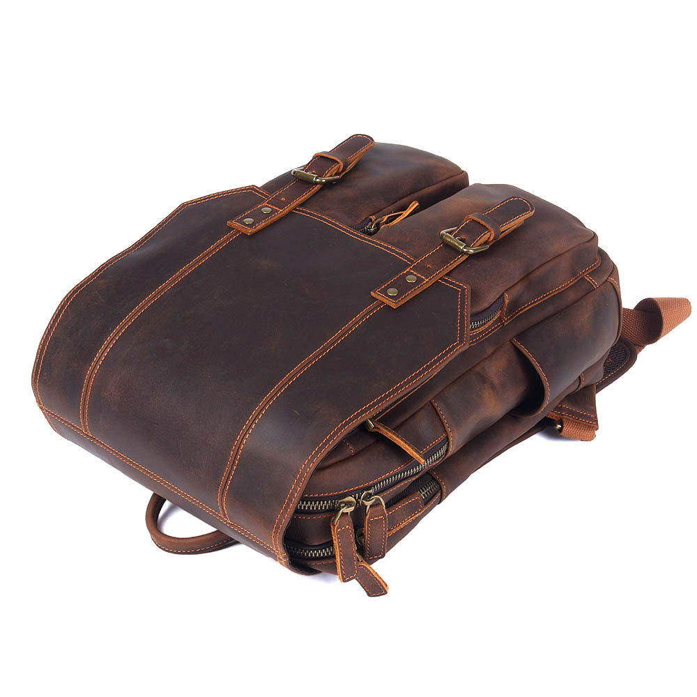 Biefeld | Brown Leather Backpack