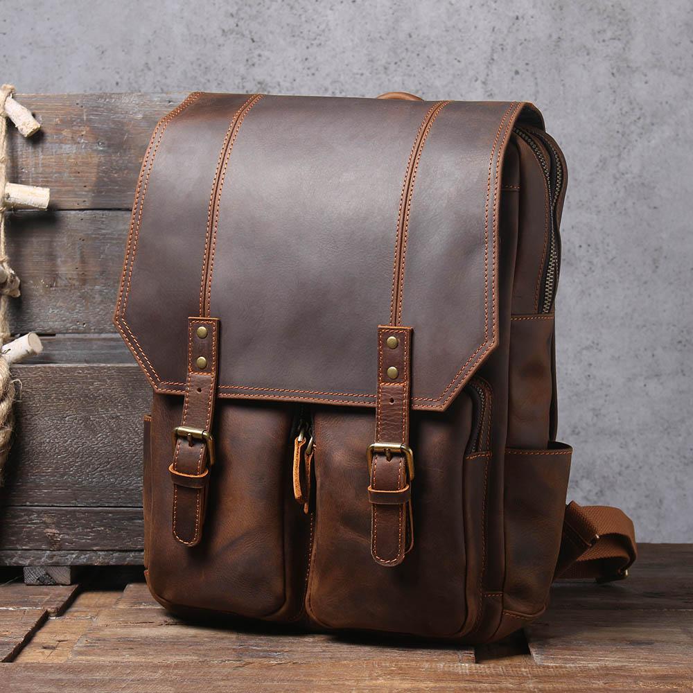 Biefeld | Brown Leather Backpack
