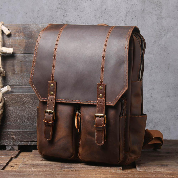 Biefeld | Brown Leather Backpack (BUY 1 GET 1 FREE)