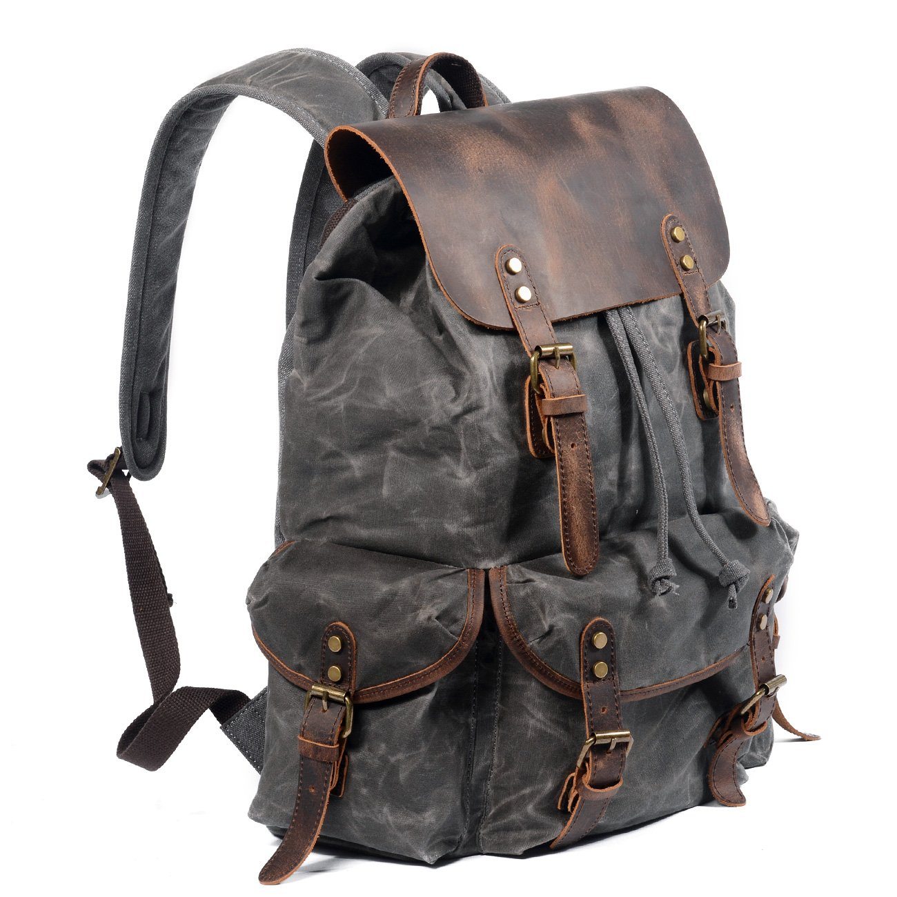 Salzburg | Canvas Leather Backpack