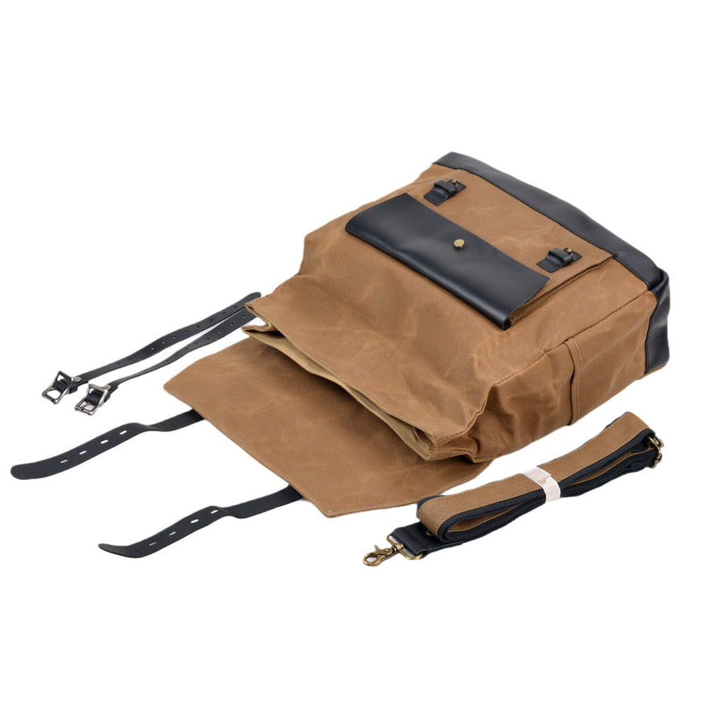 Seattle | Canvas Motorcycle Saddlebag