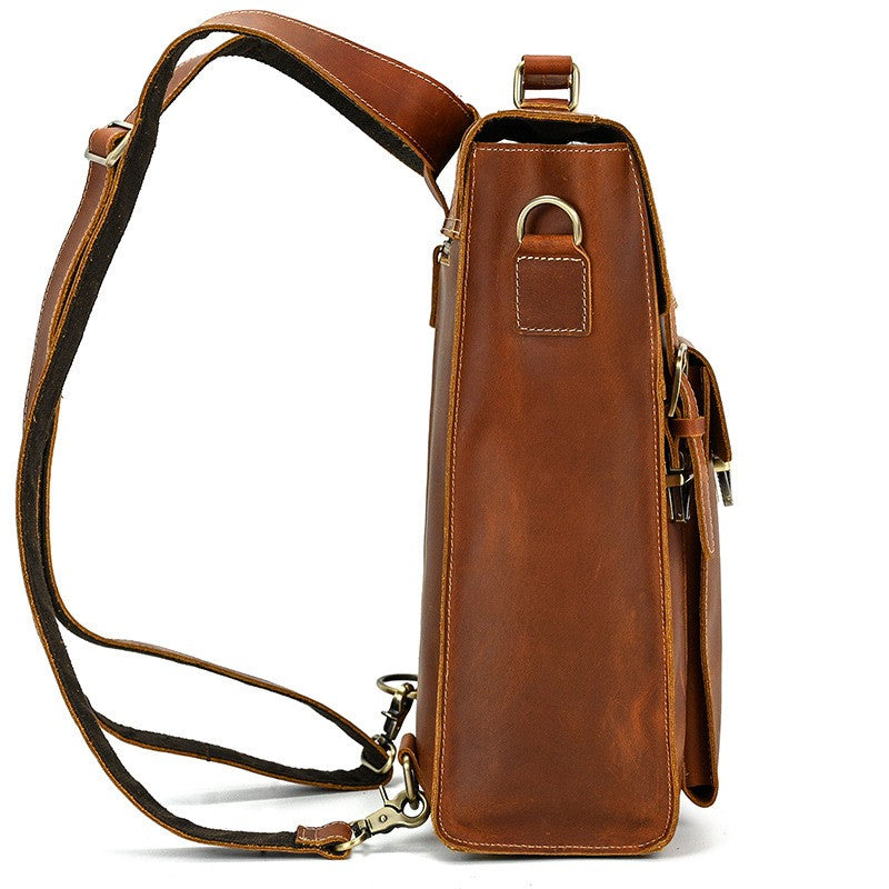 Girona | Leather Convertible Backpack