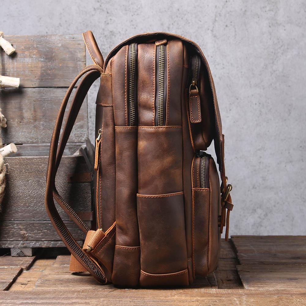 Biefeld | Brown Leather Backpack