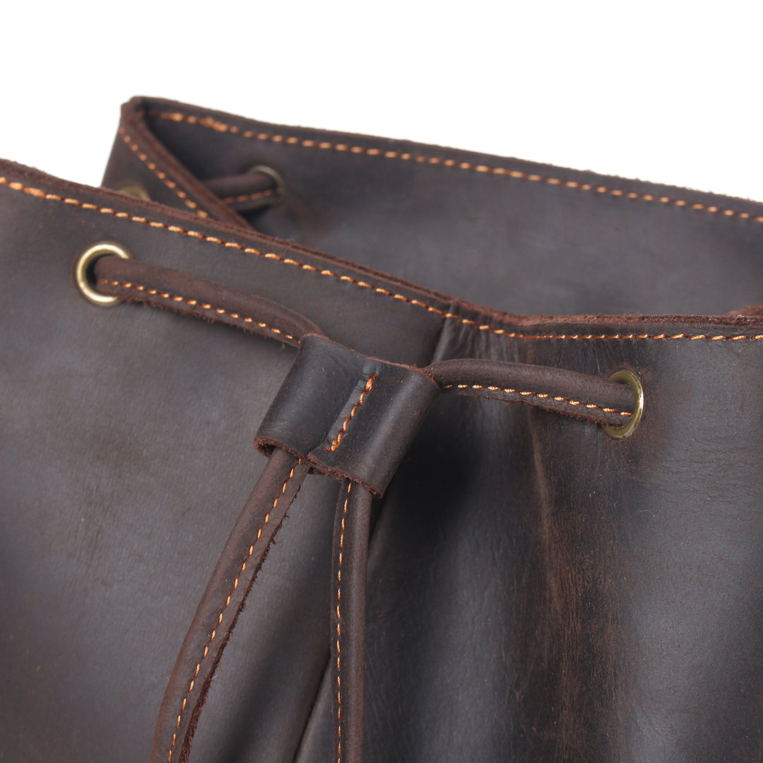 Flam | Leather Backpack with Drawstring (BUY 1 GET 1 FREE)