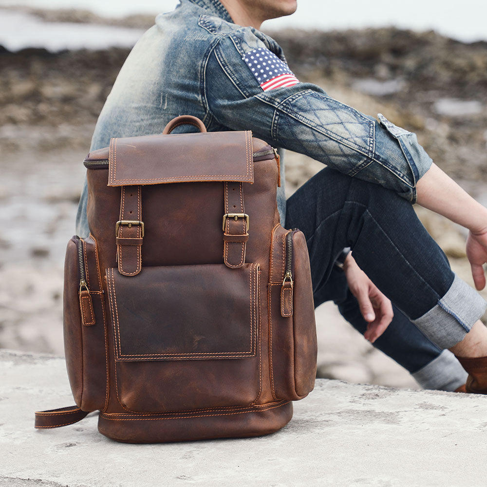 Kalmar | Leather Laptop Backpack