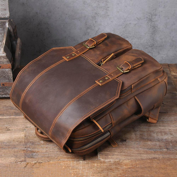 Biefeld | Brown Leather Backpack (BUY 1 GET 1 FREE)