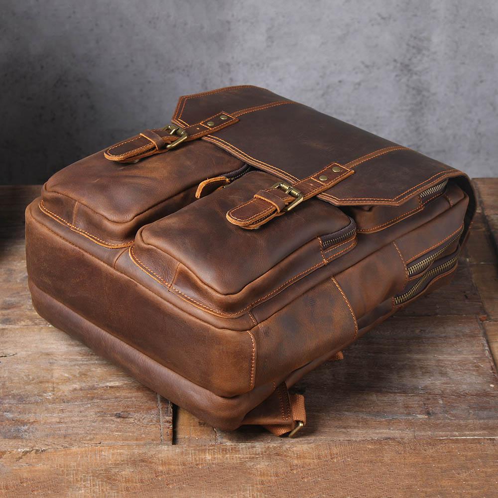 Biefeld | Brown Leather Backpack