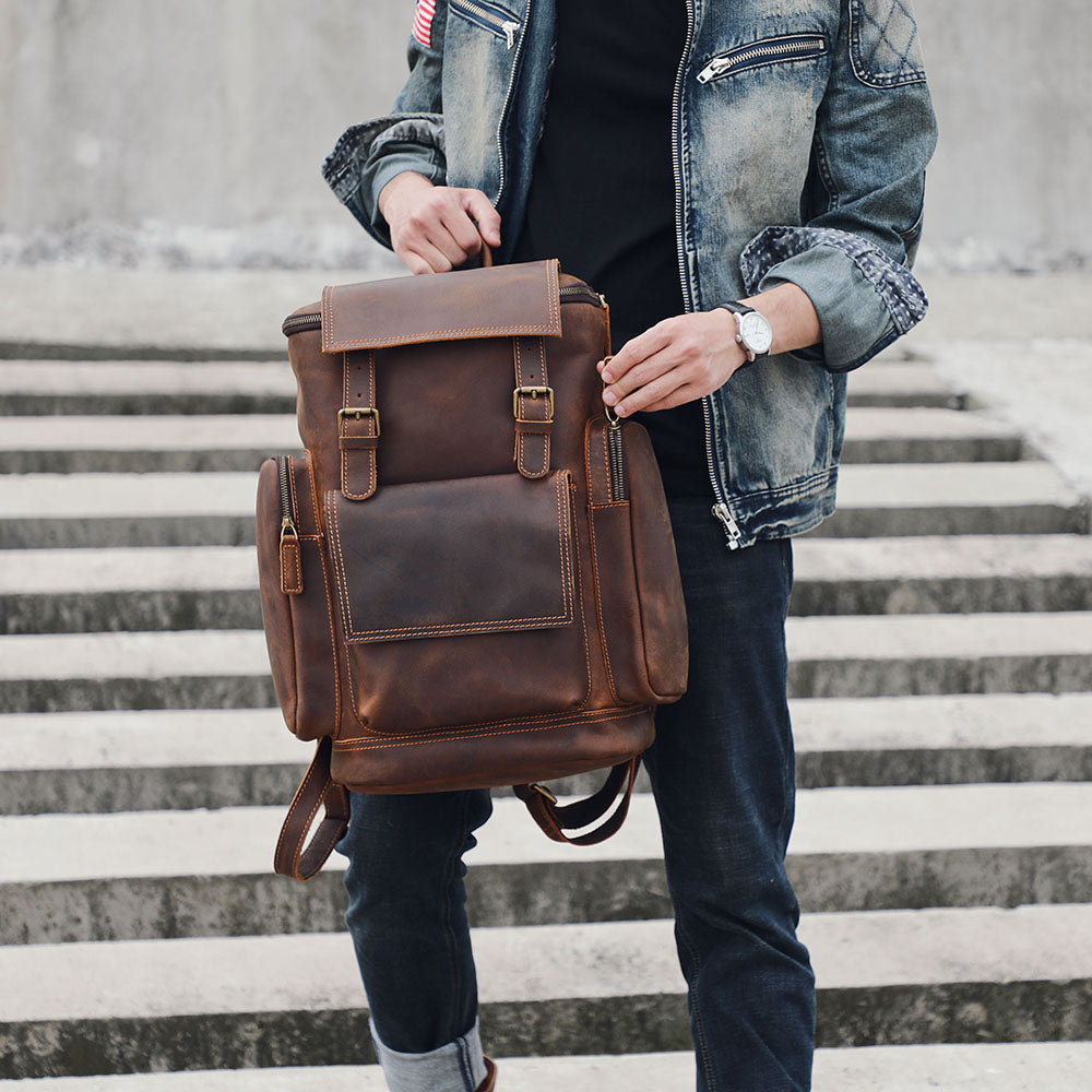 Kalmar | Leather Laptop Backpack