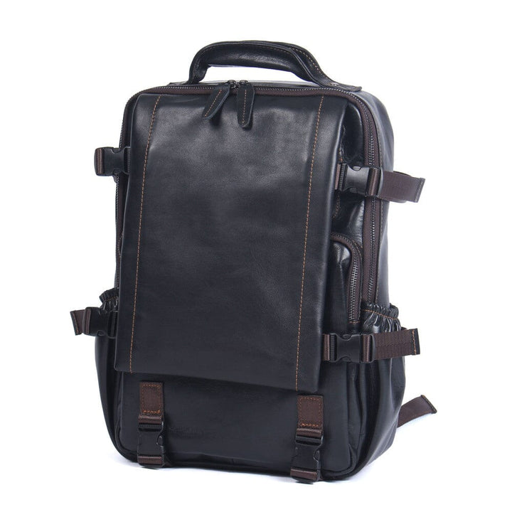 Isaac | Men's Black Leather Backpack (BUY 1 GET 1 FREE)
