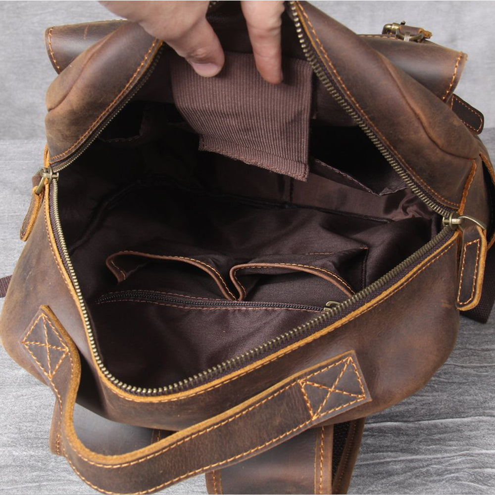Moritz | Brown Leather Backpack
