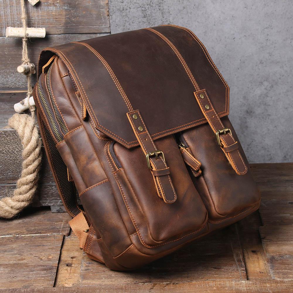 Biefeld | Brown Leather Backpack