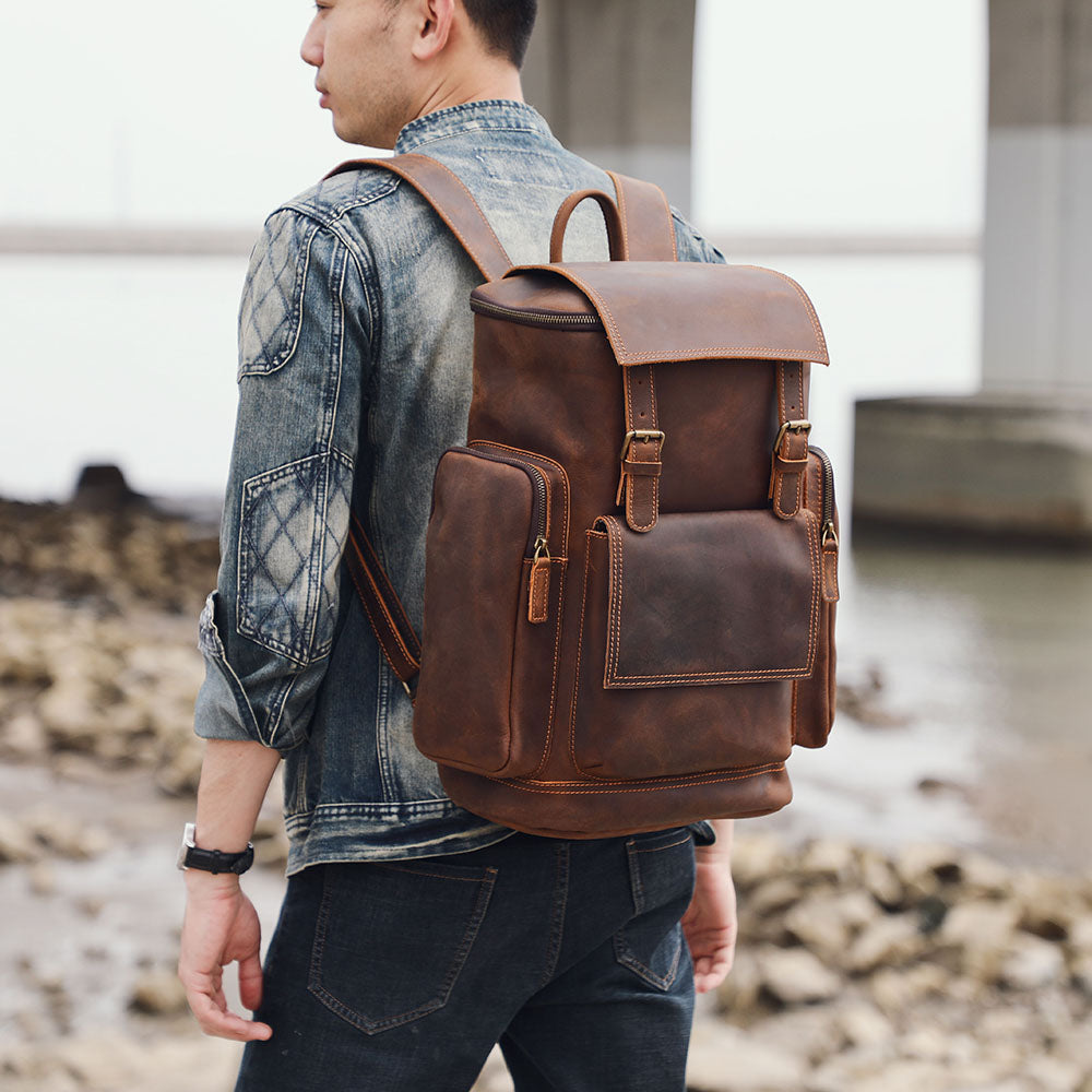 Kalmar | Leather Laptop Backpack (BUY 1 GET 1 FREE)