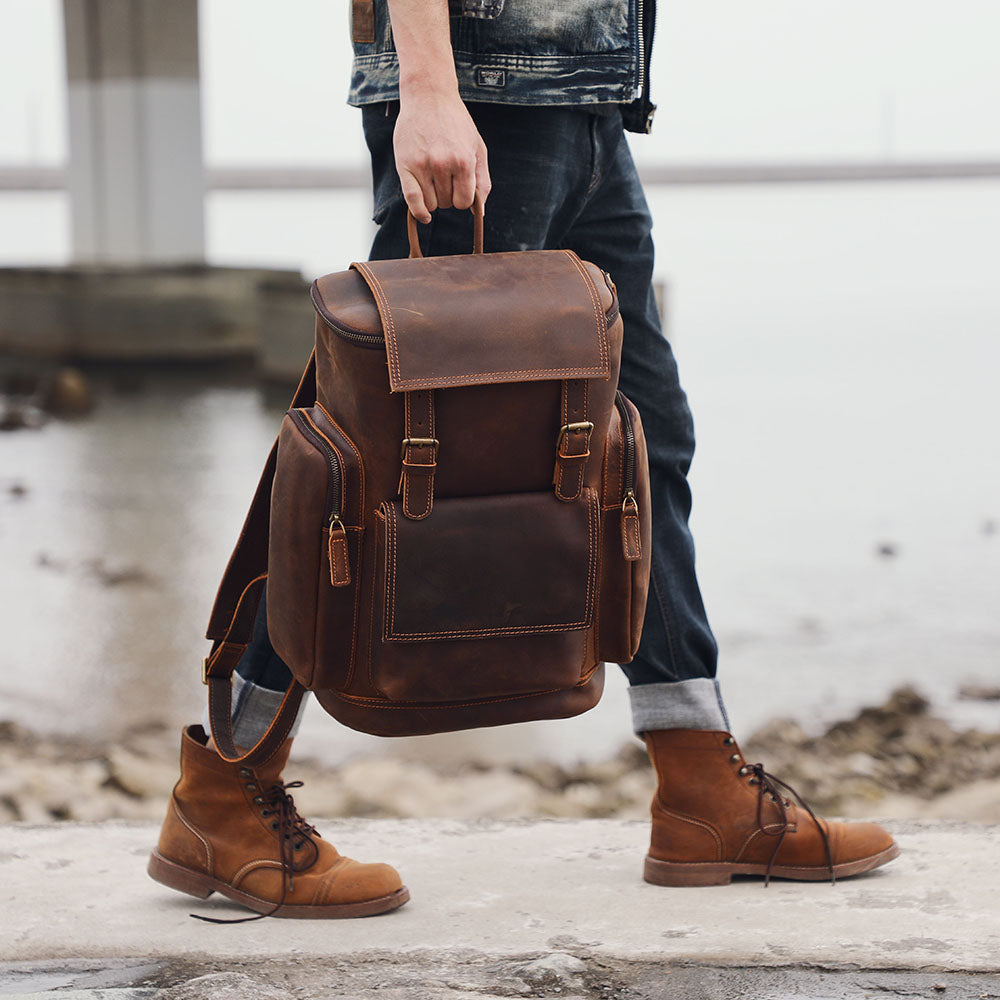Kalmar | Leather Laptop Backpack