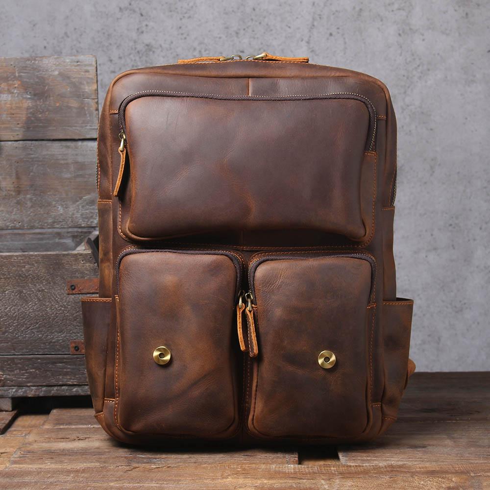 Biefeld | Brown Leather Backpack