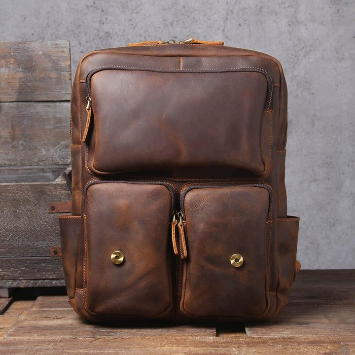 Biefeld | Brown Leather Backpack (BUY 1 GET 1 FREE)