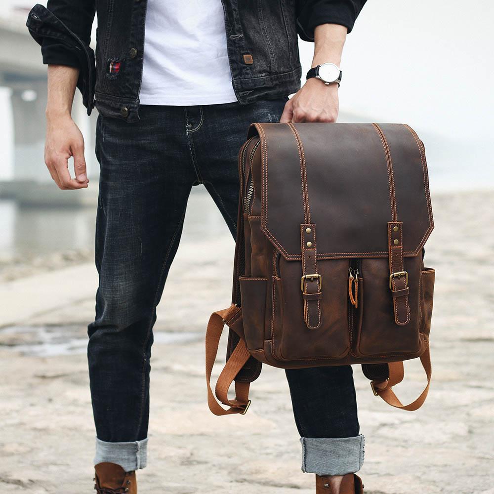 Biefeld | Brown Leather Backpack