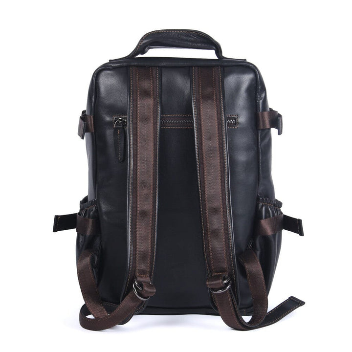 Isaac | Men's Black Leather Backpack (BUY 1 GET 1 FREE)