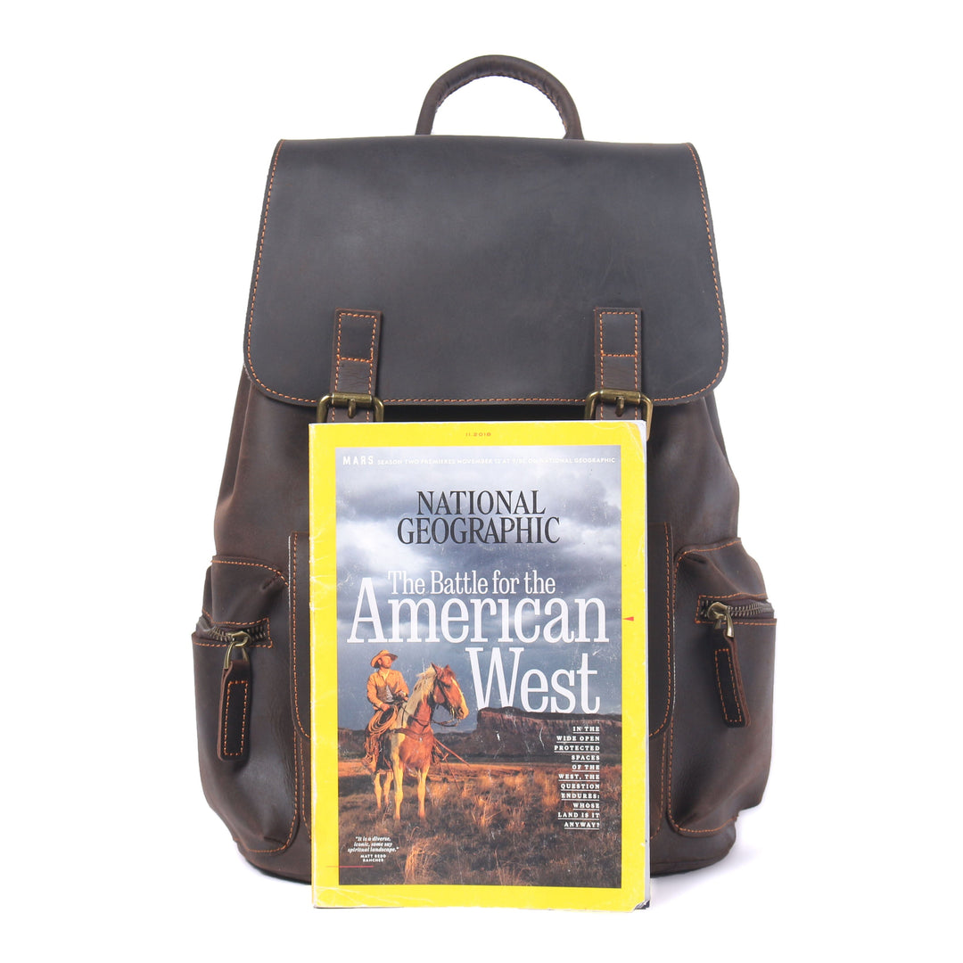 Flam | Leather Backpack with Drawstring (BUY 1 GET 1 FREE)