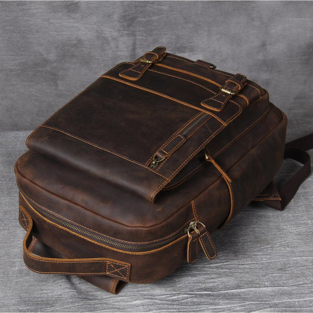 Moritz | Brown Leather Backpack