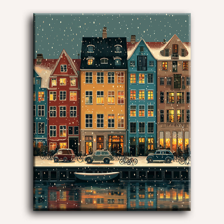 Malen nach Zahlen - Winter in Kopenhagen