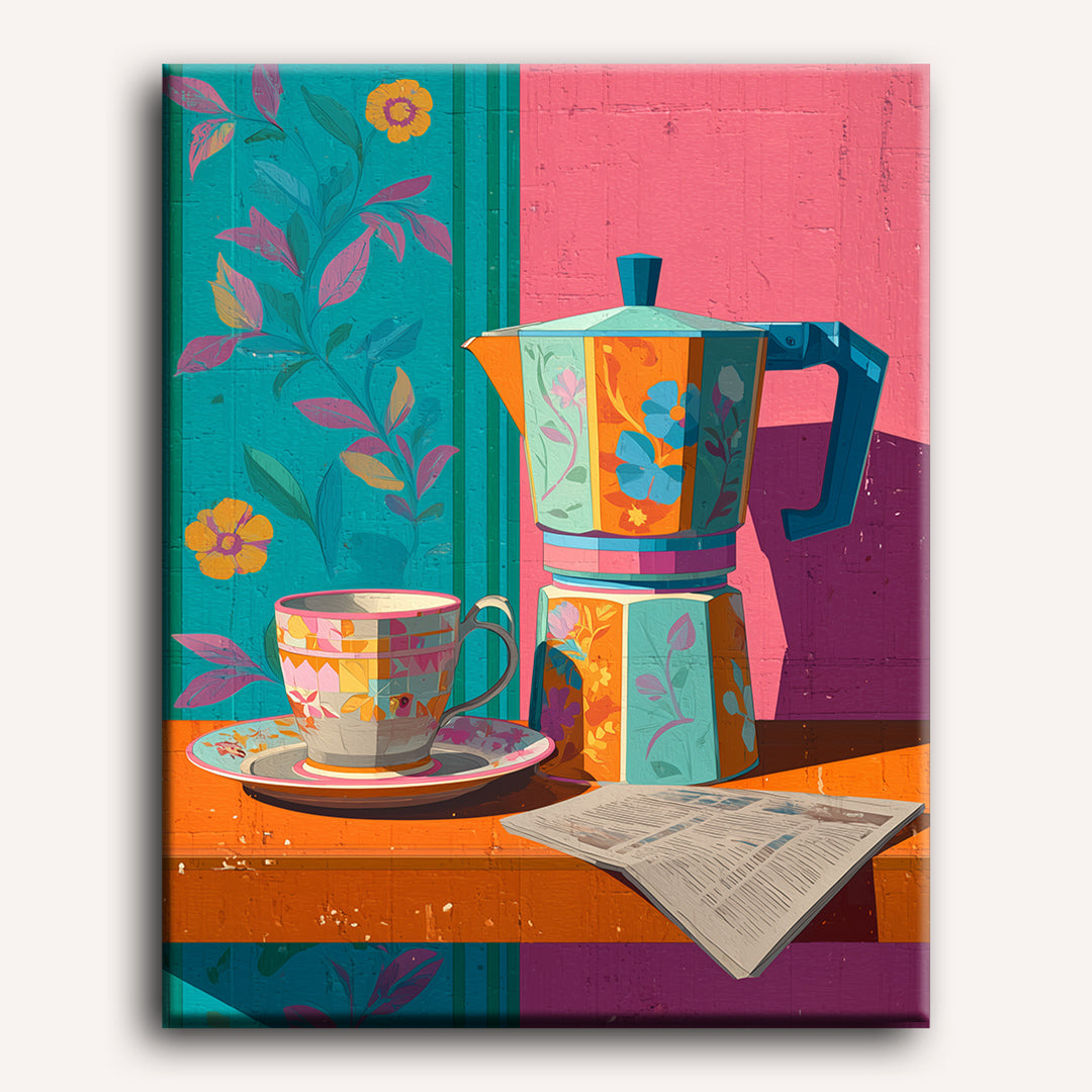 Malen nach Zahlen - Café à la Couleur