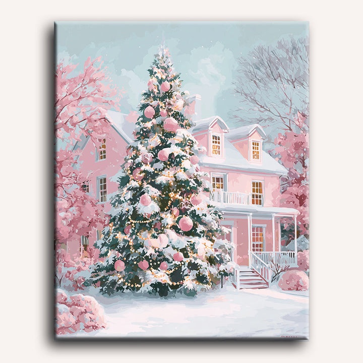 Malen nach Zahlen - Das Rosa Weihnachten
