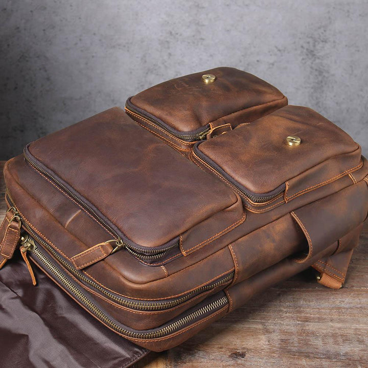 Biefeld | Brown Leather Backpack (BUY 1 GET 1 FREE)