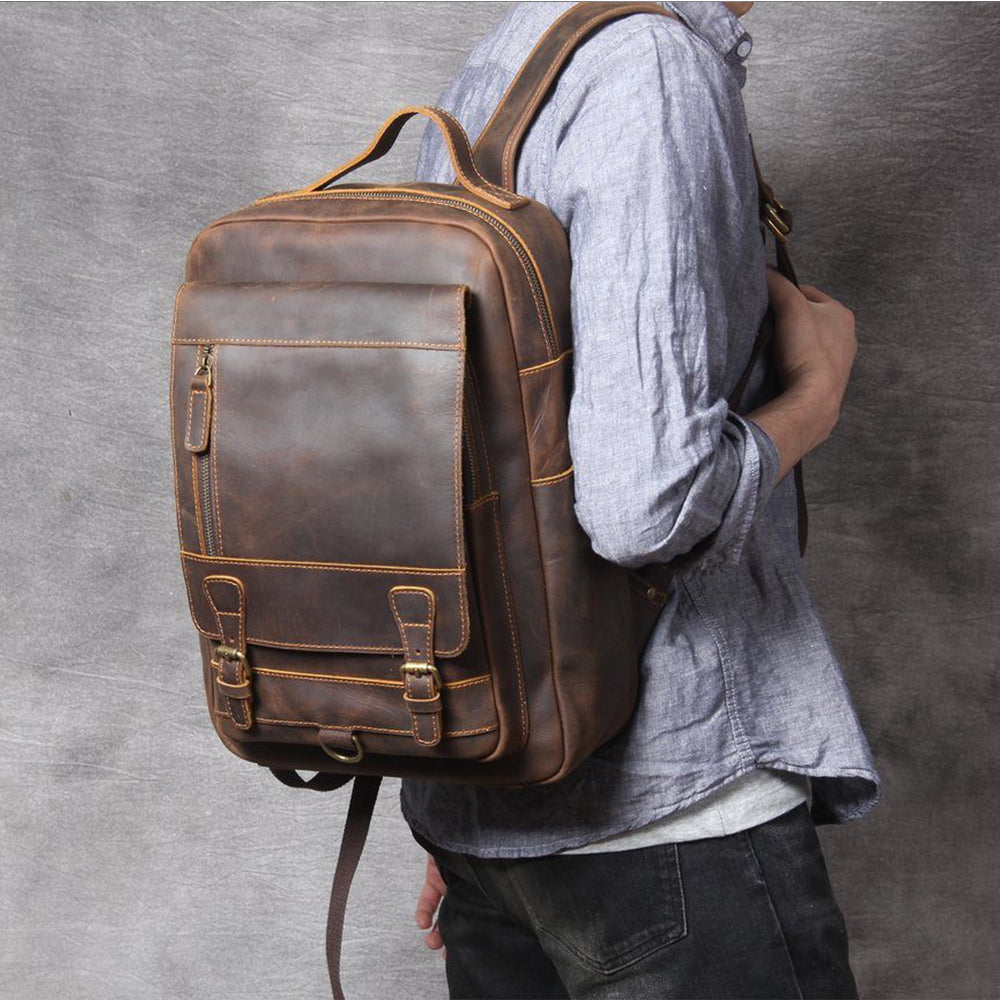 Moritz | Brown Leather Backpack