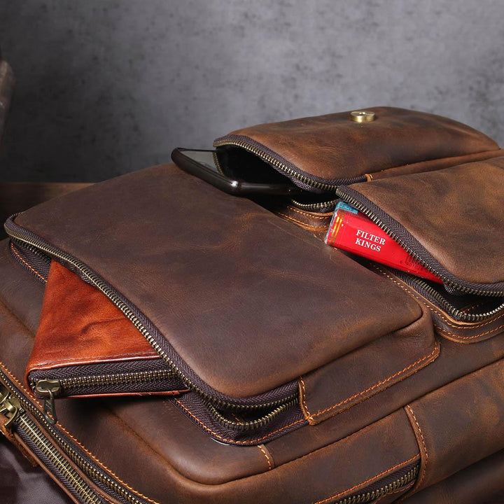 Biefeld | Brown Leather Backpack (BUY 1 GET 1 FREE)