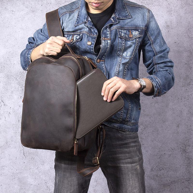 Toledo | Brown Leather Backpack