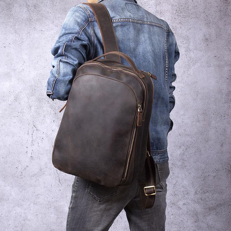 Toledo | Brown Leather Backpack