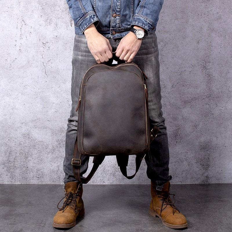 Toledo | Brown Leather Backpack